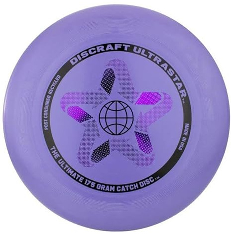 Discraft- Disco di Lancio 100% Riciclato Ultimate Ultrastar Lavanda 175 g, US.RECYCLELAVENDAR