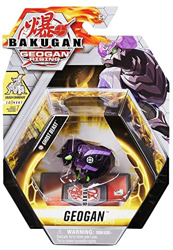 BAKUGAN Geogan Rising 2021 Darkus Ghost Beast Geogan (Viloch Combiner Part 3 of 7) Sammelfigur und Sammelkarten