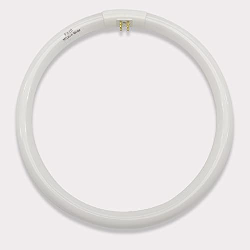 Dameiol 9 inch (FB681) T5 Circular Bulb Replacement for Zadro GLA, GLAW, SLWR, SLVR Makeup Mirror,22W Fluorescent Bulb,G10q 4 Pin Inward, 6500K Daylight Fluorescent lamp
