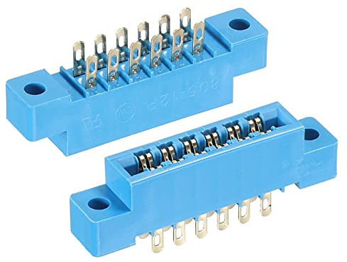 sourcing map 2 Stück 3.96mm 12 Pin Header Stiftleisten PCB Löten Blau | Stecker und Buchsen, Gerade Buchsenleiste, Buchsenleiste Lötpins, Lochrasterplatine, Für Prototyp Shield