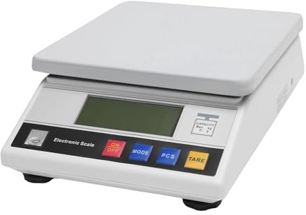 Digitalwaage Präzisionswaage 7500g/0.1g | LCD mit grünem Hintergrundlicht | Ideal für Küche, Labor und Büro