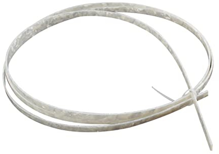 Weiße Gitarrenbindingstreifen aus Zelluloid 6mm Satz für Akustikgitarre | Klassische Gitarre, Gj07 Modell, Polierte Oberfläche, für Gitarrenbody Projekte und Selbstgemacht Teile
