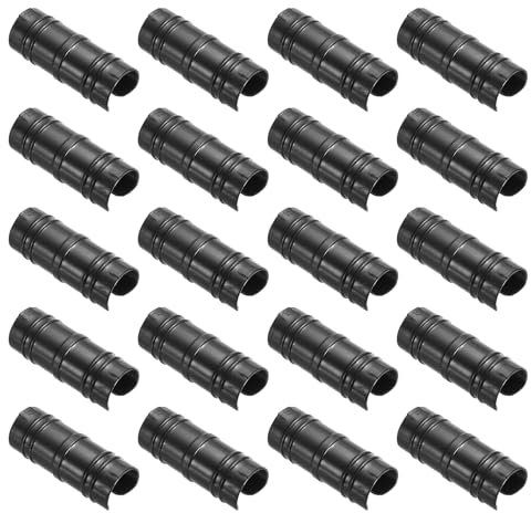 PATIKIL Greenhouse Clamp, 50 Pack Plastic Garden Buildings Tube Clips Hoop for 1 1/4 32mm Pipe Greenhouse Film Frame Sunshade Net, Black