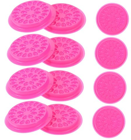 minkissy 60 St ögonfransförlängningsbricka limhållare tatueringsbläckdyna hållare för franslim blomma limpad lösögonfransar lösfransar franshållare ögonfransplatta ögonhår Packning