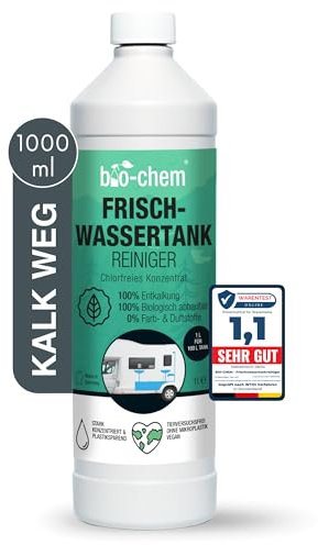 bio-chem - Nettoyant pour réservoir d'eau Douce 1L - Entretien des réservoirs de Caravane et Camping Car - Produits et Accessoires véhicules de Camping