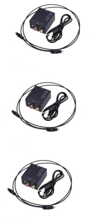 Mikikit 3st Optisch Zu Analog Wandler Audiokonverter Digital-zu-Audio- Optisch Zu Konverter Optisches Audio Zu Hochwertiger Konverter Digitaler Konverter Anzahl Optischer Modus