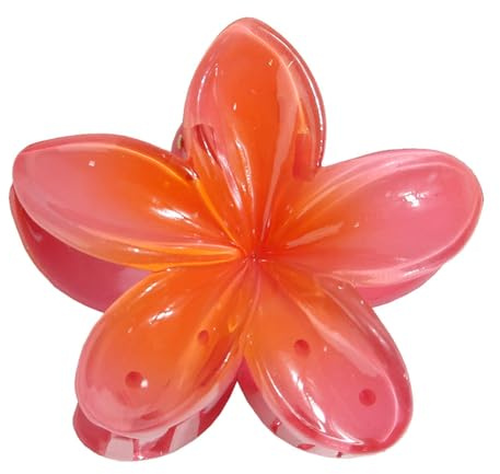 Clips De Garras De Flores, Pinzas De Pelo Flores Hawaianas, Clips De Pelo De Flor Colores Pinzas, Antideslizantes Pinzas Para El Cabello Con Flor De Huevo De Sujeción Fuerte Para Diario, Fiesta