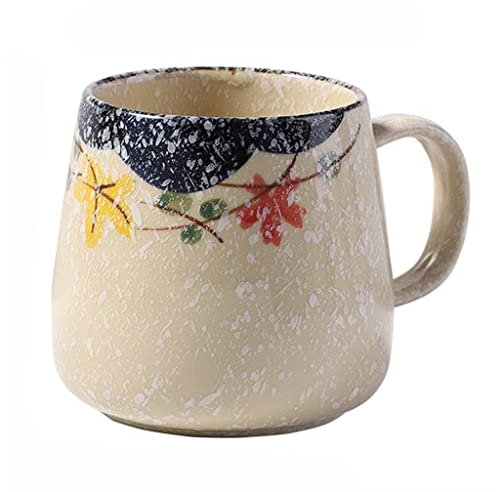 Vintage-Kaffeetasse, japanische Retro-Keramiktassen, Frühstückstasse aus Ton aus dem Ofen, kreatives Geschenk für Freunde (3er-Pack)
