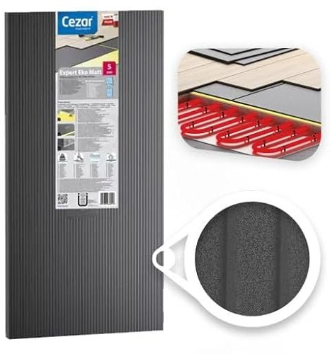 XPS Foam Underlay, 5mm Thickness, for Wood and Laminate Flooring, High Sound and Thermal Insulation (2 Pack (10sqm Coverage))