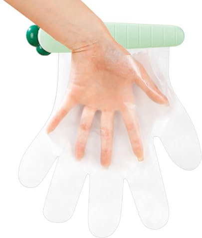 Disposables Glove Holder Organizer, Wall Mounted Carrot Shape Glove Dispenser with 100pcs Gloves, Multifunctional Home Storage for Refrigerator Doors Kitchen