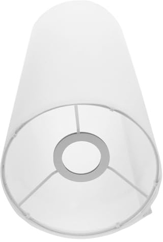Pantalla de Lámpara Minimalista Cilíndrica de Tela Clara para E27 | Cubierta Decorativa de Repuesto, Hierro Resistente y Luz Suave