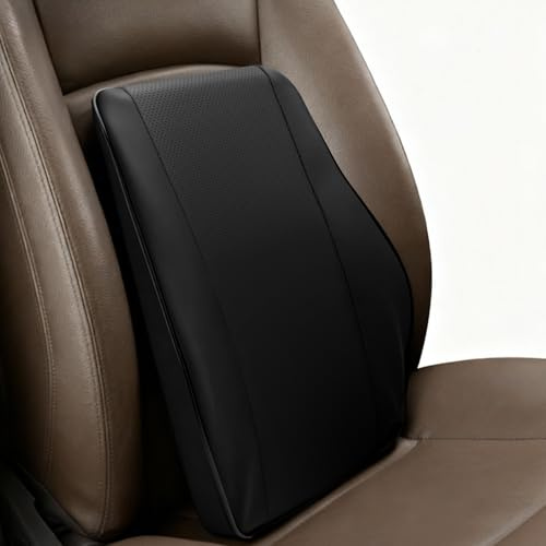 Mumjooyi Coussin Lombaire Voiture Universel Coussin de Soutien Lombaire Ergonomique Mousse à Mémoire de Forme Coussin DosVoiture pour la Fatiguedu Bas pour Voiture Bureau Chaise Noir