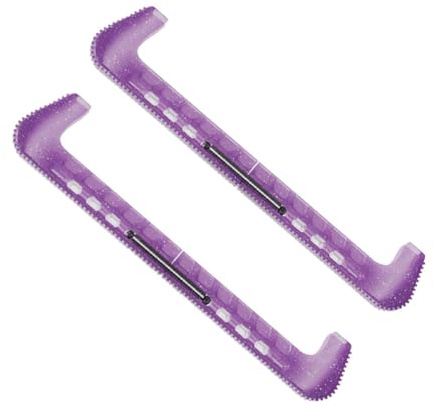 Milageto 2 Fundas Protectoras para de Patines de Hielo, Accesorios universales Ajustables, Protectores de Patines para Patinaje artístico Deportivo, PÚrpura