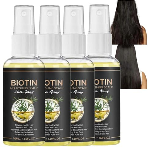 Spray de romero para el crecimiento del cabello, suero para el cuero cabelludo contra la caída del cabello, suero de cuero cabelludo de absorción rápida y no graso, suero para el cabello para un cuero