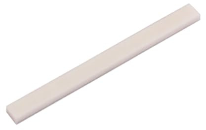 FRCOLOR Akustikgitarren Steg Ersatz Stegsattel aus Knochen Flach mit Verbesserter Klangwirkung für Konzertgitarren und Gitarrenzubehör