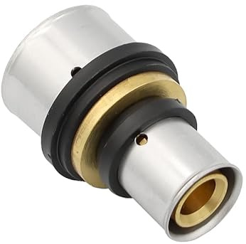 Pipetec Pressfitting Kupplung 32x3 20x2 mm Verbinder Reduzierung TH Kontur Verbundrohr, DVGW, TH-Profil