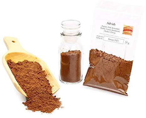 Advieh Gewürz Iran, Persische Gewürzmischung ohne Geschmacksverstärker, Grillgewürze, Couscous & Reis Gewürz glutenfrei (Rice Seasoning) 25g
