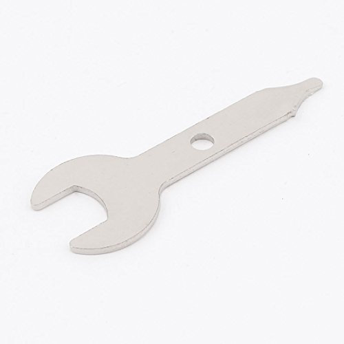 Aexit Elektrisk vinkelslip 9,5 mm öppen bred silvernyckelnyckel i metall(Meuleuse d'angle électrique de 9,5 mm de large ouvert ton argent de la clé en métal