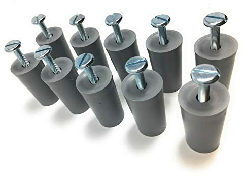 10x 40mm Rolladen Anschlagstopper Rollladen Stopper Puffer Anschlag grau