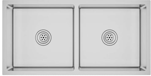vidaXL Fregadero de Cocina Hecho a Mano de Acero Inoxidable Lavabo