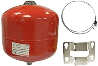 12 Litre Varem Extravarem Heating Expansion Vessel Red with Bracket