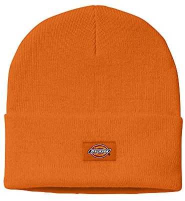 Dickies Herren-Beanie-Mütze, Acryl, mit Bündchen, Neonorange, Einheitsgröße