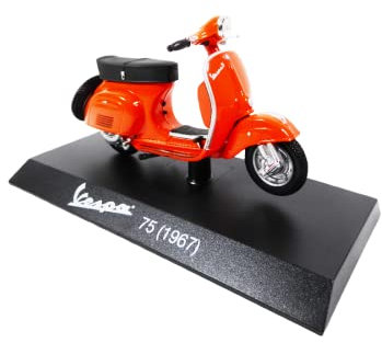 - Sammler-Miniaturroller 1/18 kompatibel mit Piaggio Vespa 75 orange - 1967 - Ves0042