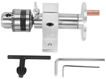 Tête de tour avec mandrin - Accessoires de bricolage pour tour - Outil de travail du bois