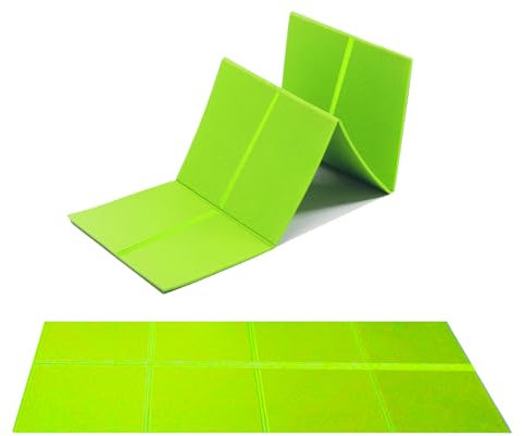 G5 HT SPORT Tappetino Fitness Pieghevole 110x48 cm | Materassino Yoga Antiscivolo e Resistente | Per Allenamenti Indoor e Outdoor, Casa,Palestra,Pilates,Stretching e Functional Training | Verde Lime