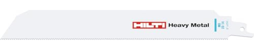 Hilti 5x Heavy-duty Reciprocating Saw Blades for cutting 3.5-10 mm (1/8-7/16) thick metal, Length: 229 mm, 14 Teeth per inch, Product class: Premium (SP 23 14, 2179722)