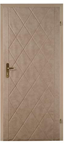 TapeOn Modern Türpolsterung zur Selbstmontage CLASSIC SET | Türverkleidung | Tür Reparatur für Innentüren | Schallschutz | T1 Rauten | Farbe: Cremefarben beige | 101 x 205 cm | passt für 80/90 Türen