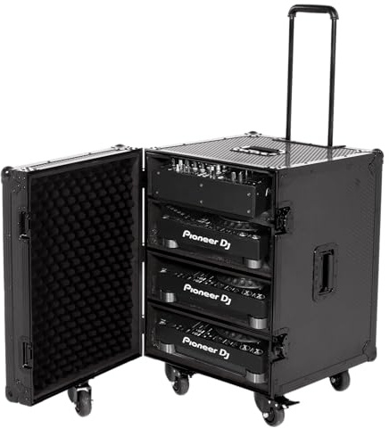 UDG FlightCase Trunk for Set CDJ/MIXER Black Plus (Trolley & Wheels)