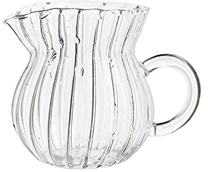 XWBLDBDFC Gravy Sauce Boat, Household Heat-Resistant Glass Teapot,Daily Fruit Juice, Drink Can, Coffee Milk Jug, Microwave-Heated Milk Cup, Suitable for Family Cafes Gravy-260ml