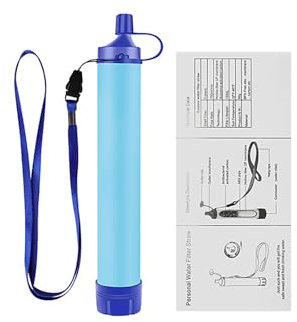 1/2/4/5 Pack Personal Water Filter Straw, Portable Outdoor Emergency Survival Gear For Hiking, Camping, Travel, Hunting & Fishing