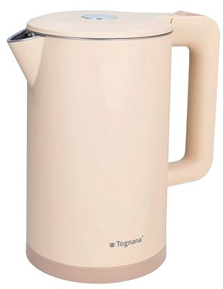 Tognana Iridea, Bollitore 1,7 L, plastica-acciaio Inox, Champange