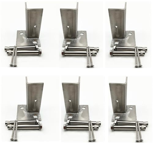 XUCAJING Supporti per Pali da 4X4 Cm, Staffe Regolabili per Pali, Base Di Supporto per Colonne in Legno/Pilastri per Cassette Postali/Recinzioni Di Sostegno, Supporto per Pali Dellahiera Del Portico c