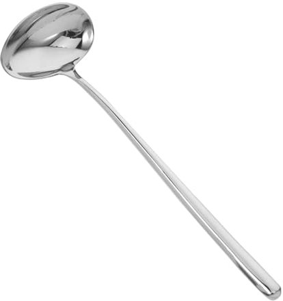 Holibanna Mestolo in Acciaio Inossidabile Con Beccuccio Versatore Per Salse E Oli Cucchiaio Per Sughi E Zuppe Mestolo Per Mescolare E Servire Utensile Per Cucina Domestica