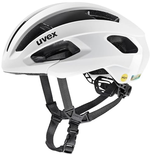 uvex Rise pro MIPS - sicherer Fahrradhelm für Damen und Herren - individuelle Größenanpassung - waschbare Innenausstattung - White matt - 56-59 cm