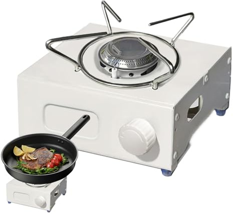 Fornello A Gas Portatile - Fornello A Gas Portatile Per | Bruciatore Da Cucina Per Uso Esterno - Adatto per Campeggio Cucina Terrazza Bancone Spiaggia Autocaravan e Picnic