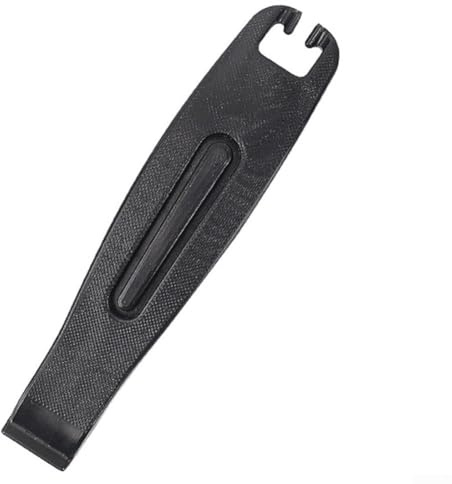 3 Pack Plastic Bicycle Tire Levers for Mountain and Road Wheels, Designed for Easy Tire Removal with Spoke Hooks and Safe Application (Black)