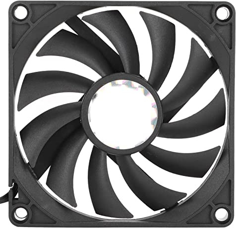 Asixxsix Computer Cooling Fan with PWM Speed Regulation for Computer Cases Automotive Equipment, 80mm Thin Design