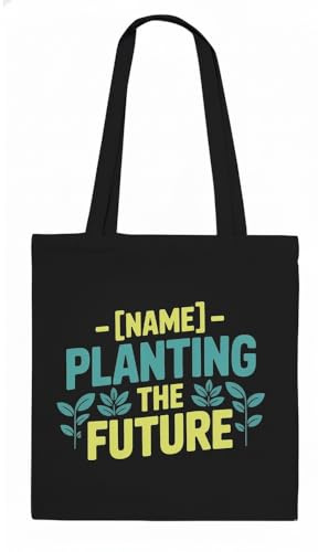 Poppiri Ivis Tote Bag Bold Occupation Tote with Name Career Style People Planting the Future