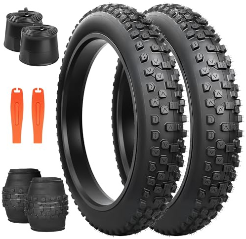 ZUKKA 2 PCS 26 Zoll Heavy Duty E-Bike Reifen 26x4.0 Mantel 102-559 Faltbar Fat Tire Fett Fahrradreifen für E-Bike/Mountain Snow Bike，Schwarz
