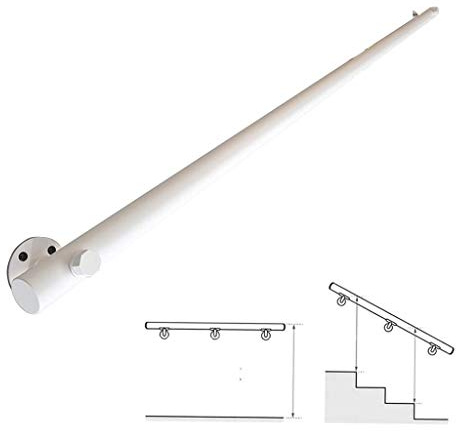 Trä Räcke För Trappa, Trappa Räcke Komplett Kit - Rakt Banister Rail Västöd - Däck Räcke För Trappa, Ombyggnad, Trappa/80Cm (32 Inch)