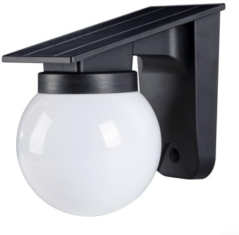 Lampada da parete solare, luce sferica da giardino per casa, balcone, cortile, illuminazione ambientale, impermeabile, montaggio a parete(1)