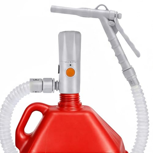 Elektrische Benzinpumpe, 3,2 GPM Hochgeschwindigkeits-Transferpumpe, USB-C & 4AA Doppelstromversorgung, Teleskop-Saugrohr 30-43cm, Kanisterpumpe für Diesel mit Automatische Abschaltung