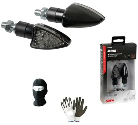 Compatible avec Moto Guzzi Norge 1200 GT Paire DE FLÈCHES À LED HOMOLOGUÉES pour INDICATEURS DE Moto DE Direction 12V Universel 63CM X 25CM Lampe SPAN 6,5CM