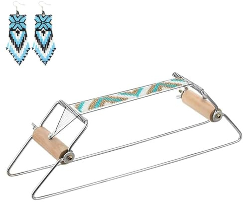 Telaio per Perline,Telaio per Braccialetti in Acciaio Inox,Telaio per Tessitura Perline per gioielli Bracciali Macchina per maglieria fatt