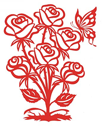OTCRAFT Metall-Stanzformen für Bastelarbeiten, Scrapbooking, Rosen, Blumen, Metallstanzformen, Stanzschablonen, Basteln, Scrapbooking, Foto, Weihnachtskarten, Dekoration, Kunstbedarf