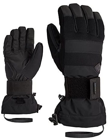 Ziener Milo - Guantes de Snowboard para Hombre (Impermeables, Transpirables), Color Negro